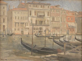 Bij Canal Grande in Venetië