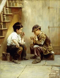 Hun eerste rook, 1889