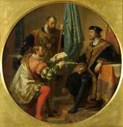 Keizer Karel V. en Koning Frans I. bij Pavia 1525