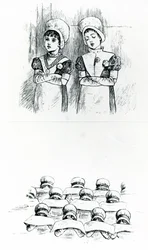 Liefdadigheidskinderen, ca. 1880