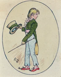 Illustratie voor Valentijnsdag, 1914