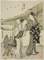 Shinobazu-vijver, uit de serie "Acht uitzichten van Edo (Koto hakkei)"