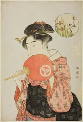 De serveerster Ohisa van de Takashimaya