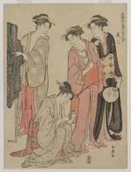Vrouwen van het Tatsumi District (uit de serie Oosterse Gebruiken van de Huidige Tijd)