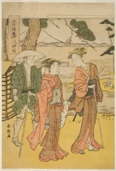 Achtste akte: De Bruidsreis (Michiyuki) uit het toneelstuk Chushingura (Schatkist van de Zevenenveertig Trouwe Retainers)