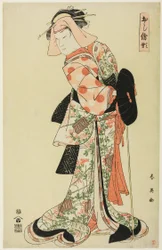 Dansintermezzo "The Wife from Shinoda Forest" ("Shinodazuma") in "Spiegel van Ashiya Dôman en Ôuchi" ("Dôman Ôuchi kagami"), uit de serie Ontwerpen voor Patchwork Foto