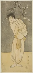 De acteur Sawamura Sojuro III als de monnik Seigen () in het toneelstuk Saikai Soga Nakamura (), opgevoerd in het Nakamura Theater () in de eerste maand, 1793 ()