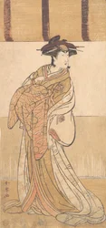 Nakamura Riko in de rol van Oiso no Tora, 2e maand, 1782