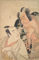Een Daimyo die met een van zijn vazallen praat, eind 18e eeuw