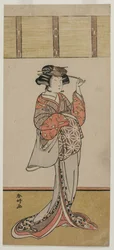 Iwai Hanshiro IV als Oiso no Tora, ca. midden jaren 1770