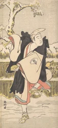 Onoe Matsusuke als een Kannen-Butsu of Bedelmonnik, ca. 1790