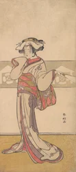 Segawa Kikunojo III in de Rol van Oiso no Tora, ca. 1790