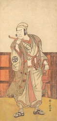 De eerste Nakamura Nakazo in de rol van Shimada no Hachizo