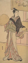 De derde Sawamura Sojuro in de rol van Shirai Gonpachi, 2e maand, 1788