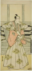 De Acteur Ichikawa Komazo III als Fuji Sakon (?) in het Toneelstuk Egara Tenjin Risho Kagami (?), Opgevoerd in het Nakamura Theater (?) in de Derde Maand, 1789 (?)