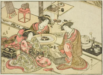 Courtisanes van de Yamashiroya, uit het boek 