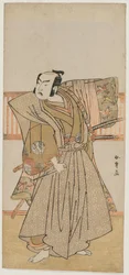Ichimura Uzaemon IX als Soga no Juro, midden 1770s