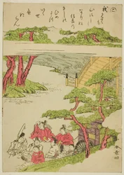 "Ko," uit de serie "Verhalen van Ise in modieuze brokaatafbeeldingen (Furyu nishiki-e Ise monogatari)"