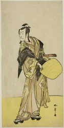 De acteur Ichikawa Danjuro V als Kakogawa Honzo, uit het toneelstuk "Kanadehon Chushin Nagori no Kura," uitgevoerd in het Nakamura Theater in de negende maand, 1780