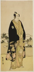 De acteur Ichikawa Monnosuke II in een onbekende rol