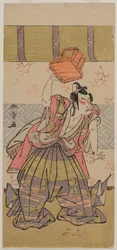 De acteur Ichikawa Raizo als Soga No Goro