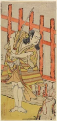 De acteur Ichikawa Yaozo in karakter, eind 18e eeuw