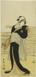 De Acteur Nakamura Riko I als Hanako, de Dochter van Koshiba Kamon, Vermomd als een Yotaka (Laagklasse Prostituee), in het Stuk Kotobuki Banzei Soga, Opgevoerd in het Ichimura Theater in de Vijfde Maand, 1783