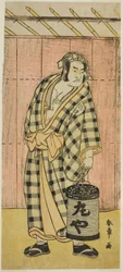 De acteur Otani Hiroji III als Maruya Gorohachi in het stuk Kotobuki Banzei Soga, uitgevoerd in het Ichimura Theater in de vijfde maand, 1783
