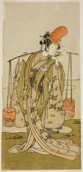 De Acteur Segawa Kitsuji III als Murasame in het Toneelstuk Gohiiki Kanjincho, Opgevoerd in het Nakamura Theater in de Elfde Maand, 1773