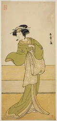De Acteur Yamashita Mangiku I in een Ongeïdentificeerde Rol