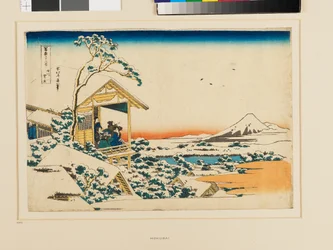 Een besneeuwde ochtend in Koishikawa