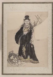 Album met schetsen van Katsushika Hokusai en zijn leerlingen