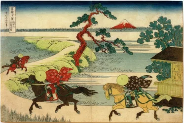 Het dorp Sekiya aan de rivier Sumida