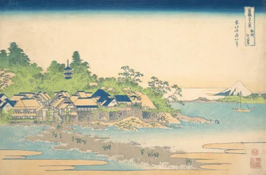 Enoshima in de provincie Sagami uit de serie Zesendertig Zichten op de Fuji