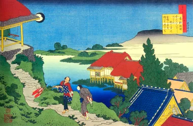 Uit de serie Honderd gedichten van honderd dichters: Sosei Hoshi, ca. 1830