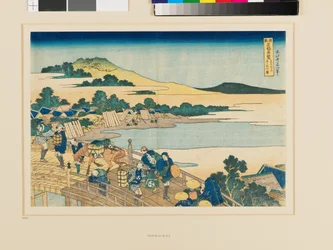 Fukui-brug in de provincie Echizen