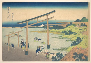 De baai van Noboto (Noboto no ura), uit de serie „Zesendertig gezichten op de berg Fuji“ (Fugaku sanjūrokkei)