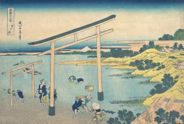 Noboto Bay Noboto no ura, uit de serie Zesendertig gezichten op de berg Fuji