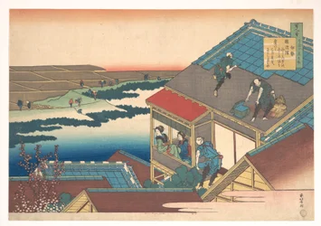 Gedicht van Ise, uit de reeks Honderd gedichten uitgelegd door de verpleegster (Hyakunin isshu uba ga etoki)