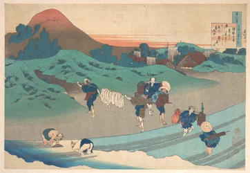 Gedicht van keizerin Jitō, uit de bundel „Honderd gedichten, uitgelegd door de kindermeid“ (Hyakunin isshu uba ga etoki)