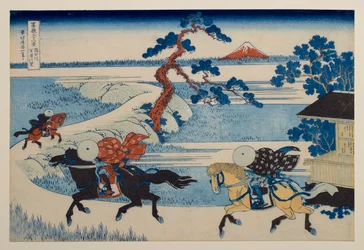 Het dorp Sekiya aan de Sumida-rivier, uit de serie „Zesendertig gezichten op de berg Fuji“