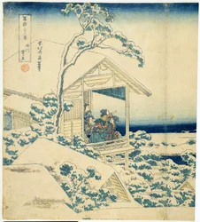 Sneeuwochtend in Koishikawa, c.1831-34