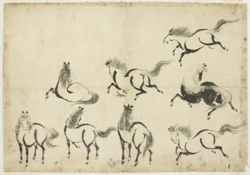 Studies van paarden, ca. 1815-1849