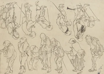 Studies van kreupele pelgrims, Edo-periode