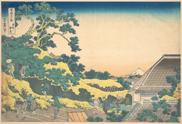 Surugadai in Edo (Tōto Sundai), uit de serie „Zesendertig gezichten op de berg Fuji“ (Fugaku sanjūrokkei)