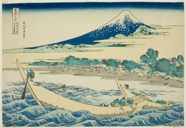 Tagobaai bij Ejiri aan de Tokaido, uit de serie "Zesendertig Zichten op de Fuji"