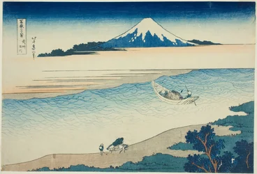 Tama-rivier in de Musashi-provincie, uit de serie "Zesendertig Zichten op de Berg Fuji"