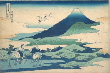 Umezawa Manor in de provincie Sagami, uit de serie Zesendertig gezichten op de berg Fuji, ca. 1830-32