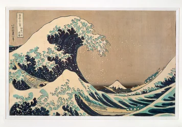 Onder de golf van Kanagawa of De grote golf, ca. 1830-31 (houtsnede)