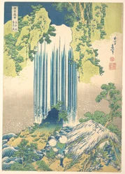 De Yōrō-waterval in de provincie Mino (Mino no Yōrō no taki), uit de serie „Een rondreis langs watervallen in verschillende provincies“ (Shokoku taki meguri)